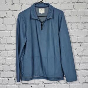 2/$30 NWOT Con.Struct Navy Long Sleeve Quarter Zip Pullover Sweater Size M